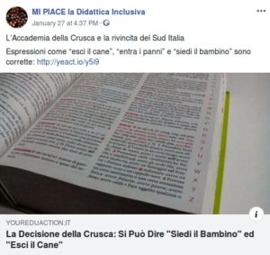 Uno dei primi post sul tema.