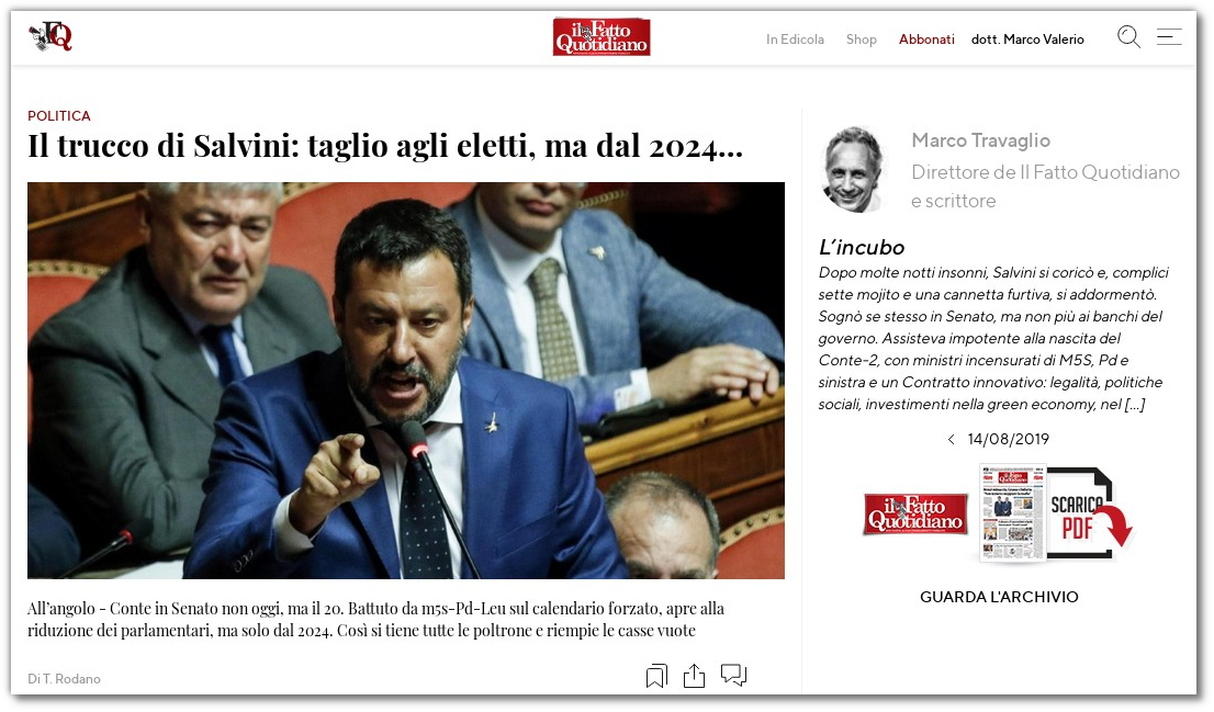 Il nuovo Fatto Quotidiano online si poteva fare meglio. Davvero